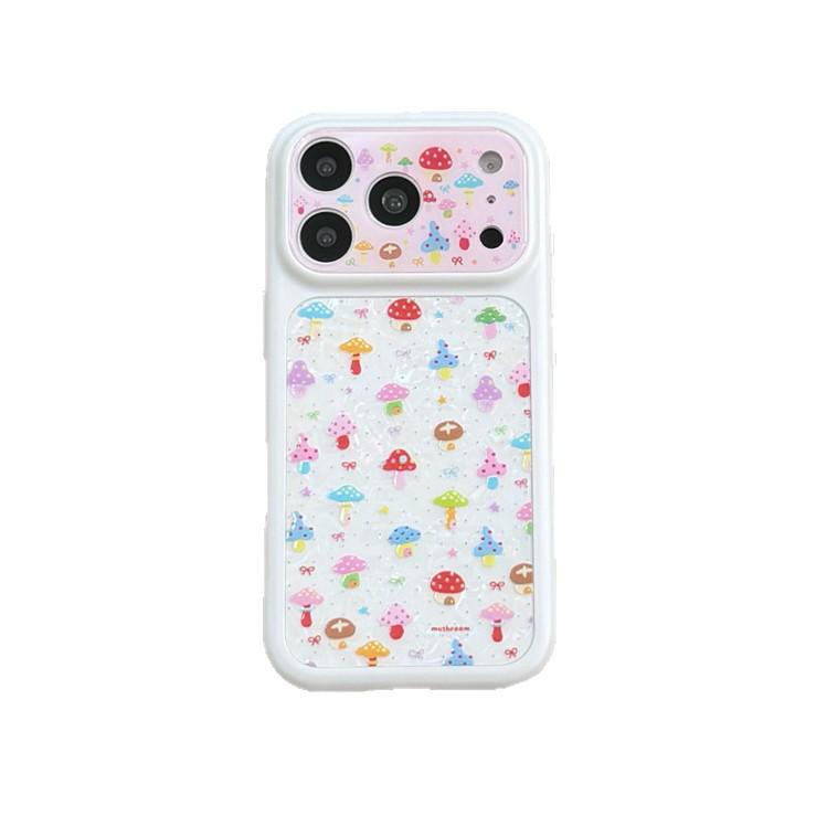 Custom Full-Screen Colorful Mushroom iPhone 17/16 Pro Max/15 Pro Case