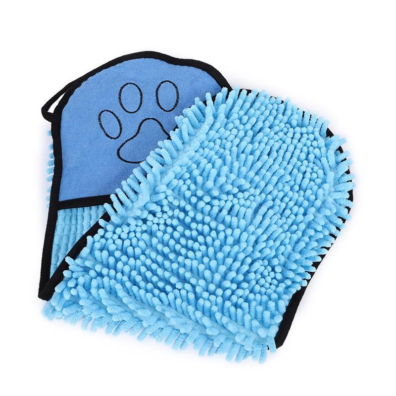 NEW Body Scrubber Cat Bath Towel Glove-Style Bathing Towel New Dog Drying Towel Quick-Dry Pet Living Supplies