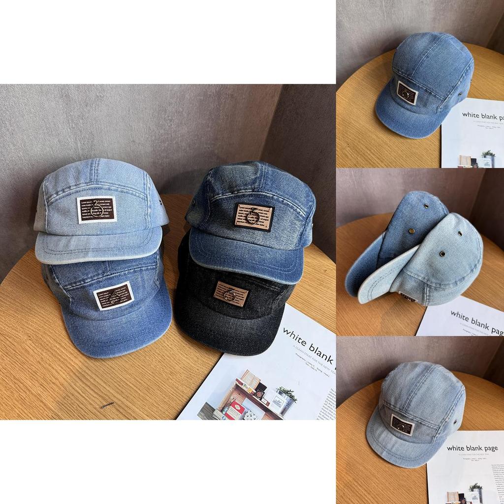 Trendy Letter Patch Cotton Baseball Hat With Sun Protection For Casual Wear