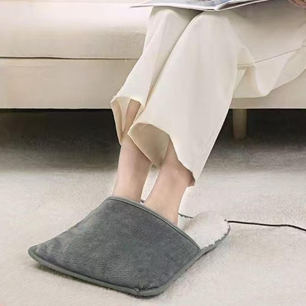 Electric Foot Warmer Household Foot Warming Mat Plush Foot Heater for Women Men