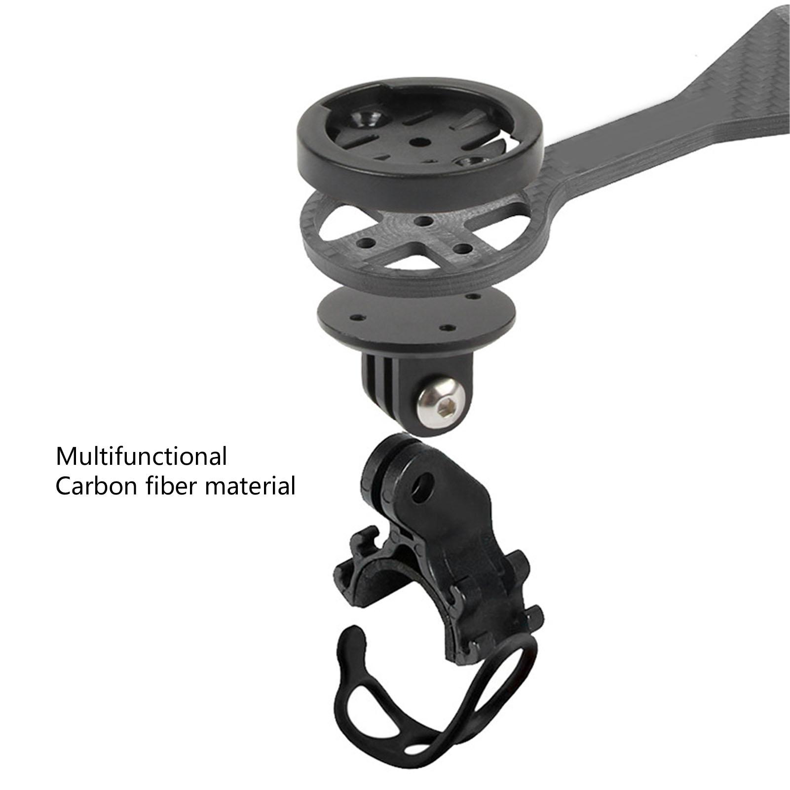 

Out Front Stem Mount Carbon Fiber Lightweight Handlebar Cycling Computer Bike Mount for GARMIN for IGPS