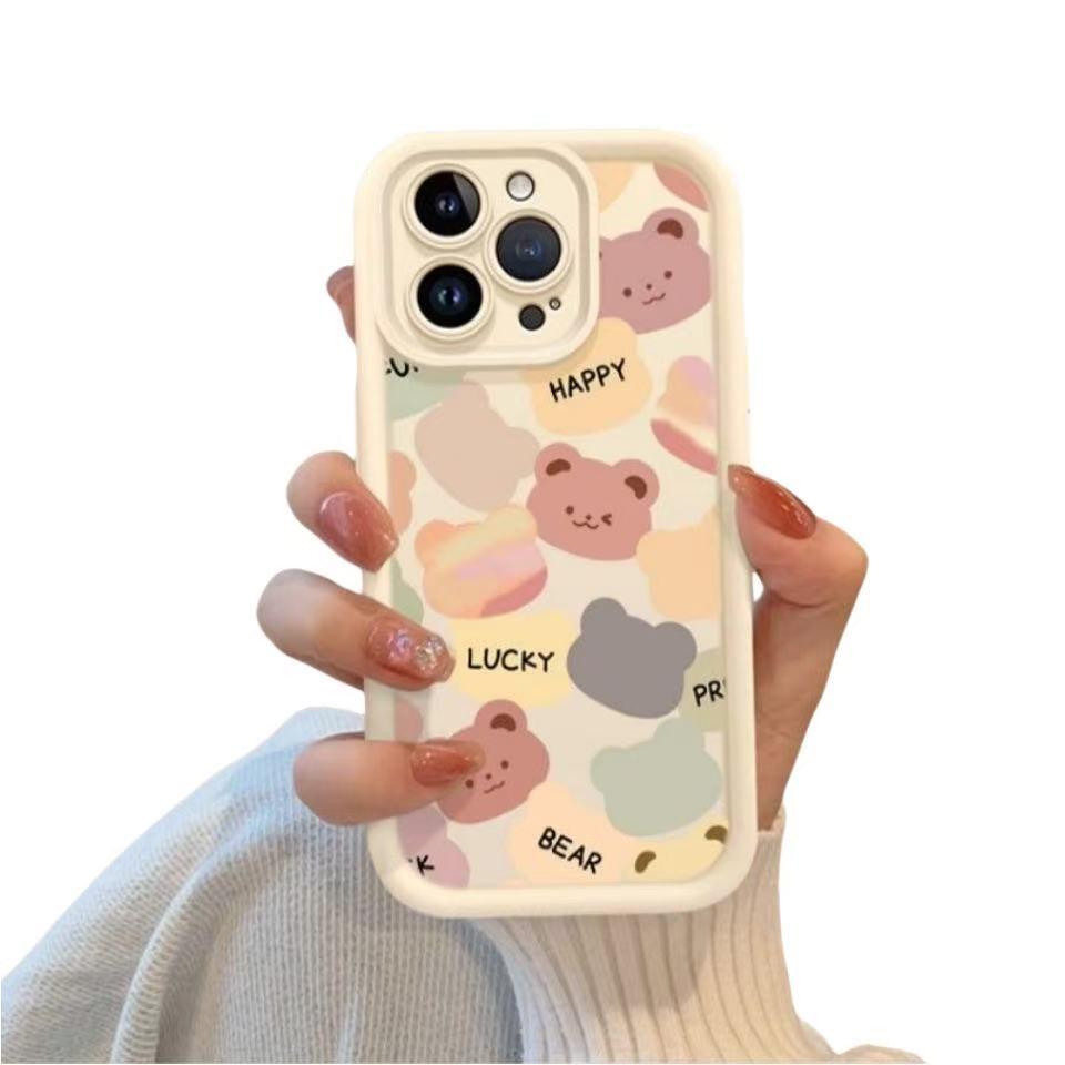 Full Coverage Thickened Bear Case for iPhone 13/14/15 Pro / 16 Pro Max / 17.