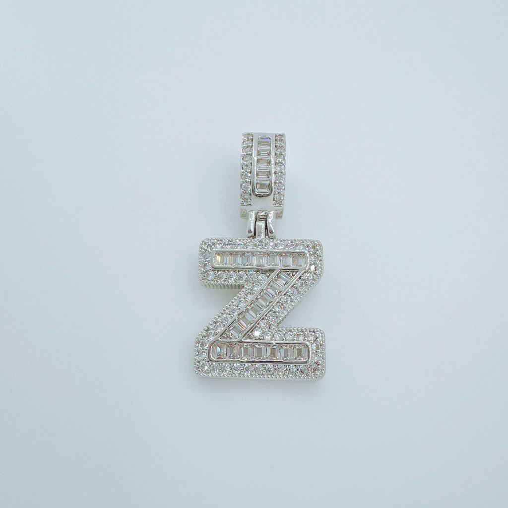 European Rock Candy Necklace: 26-Letter Pendant, Hip Hop Fashion Jewelry Accessories