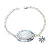 Natural Rainbow Moonstone Gemstone Handmade 925 Sterling Silver Bracelet, White Topaz Bracelet For Wife, Unisex Bracelet, Anniversary Gift