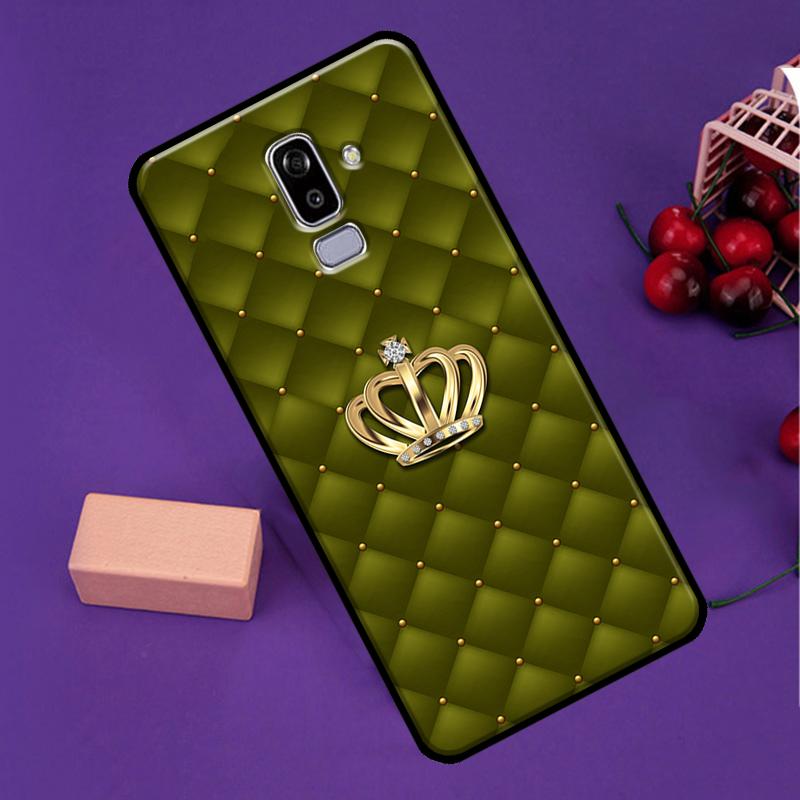 Quilted Texture Sofa Pattern Crown Phone Case For Samsung Galaxy J3 J5 J7 2017 J1 A5 A3 2016 J8 J4 J6 Plus A6 A8 A7 A9 2018