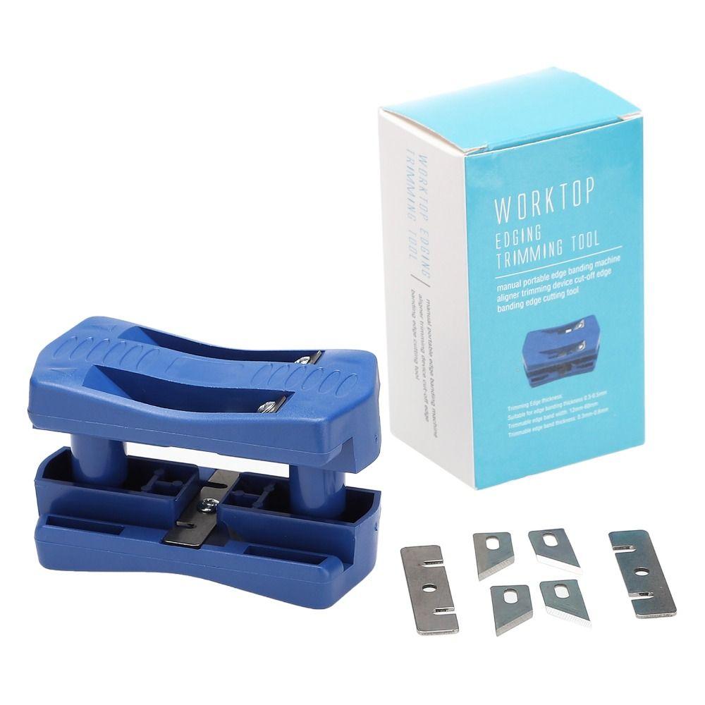 For PA6 Melamine Wood Edge Banding Trimmer 0.5mm Thickness 16-30mm Width Woodworking Tool Manual Operation Double Edge Trimming