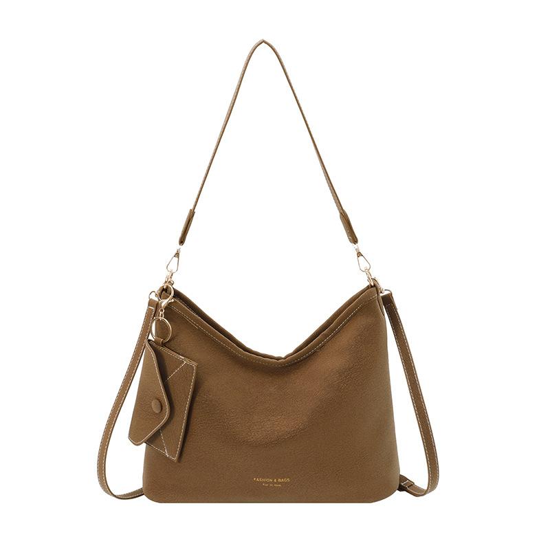 

Trend Fashion Bag Women S Niche Design Sense Child And Mother Bag Large Capacity Shoulder Crossbody Handbag Women S Bag коричневый