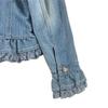 LEST ROSE Frill Denim Jacket blue Women 2