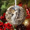 Acrylic Angel Hanging Decoration European Embossed Style Christmas Tree Hanging Car Interior Decoration Christmas Decoration