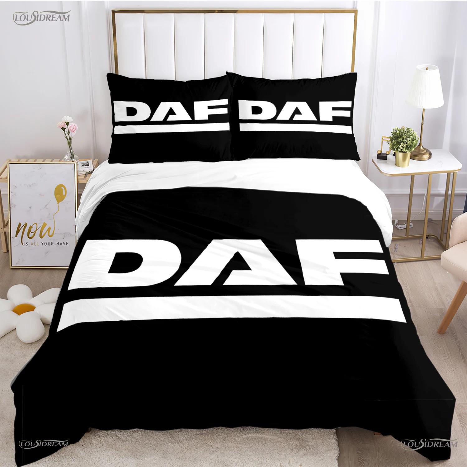 

Комплект постільної білизни Casal Daf Truck Всесезонна ковдра-підодіяльник М яка ковдра та наволочки Для хлопчиків Односпальний/Двоспальний/Королівський/Кінг EU Twin 135x200cm