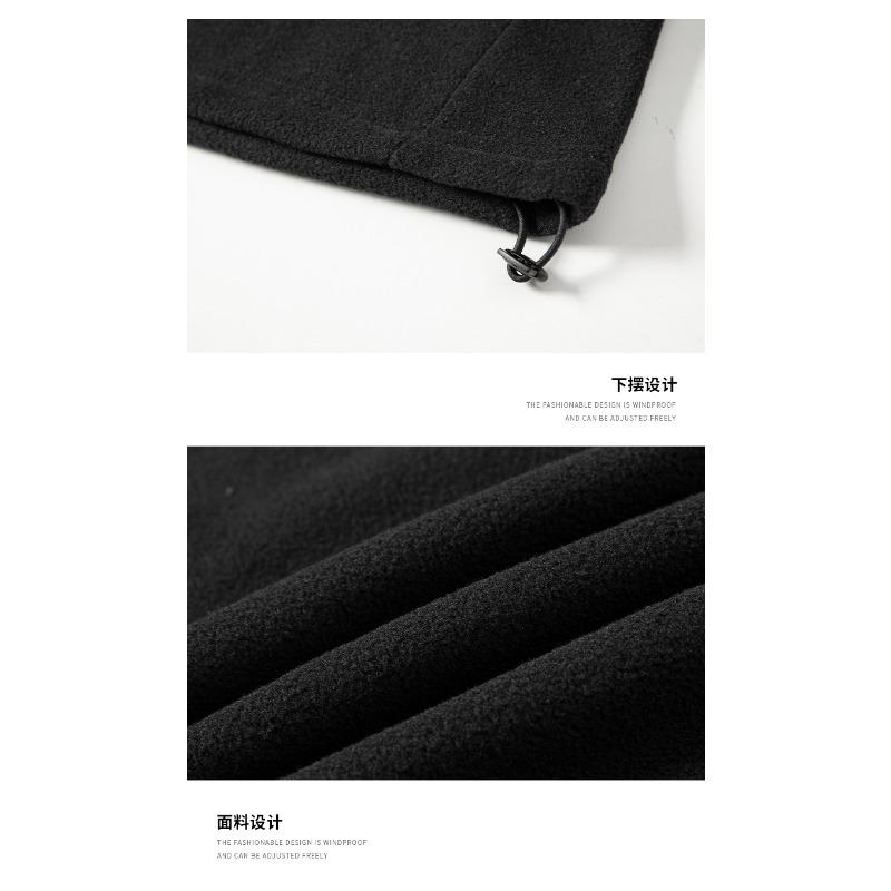 Autumn and Winter Warm Base Solid Color Long-sleeved Men's Round Neck Pullover Stand Collar T-shirt