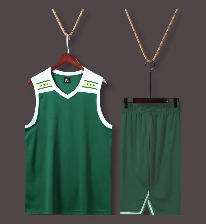 Men's Summer Basketball Team Uniform Set - Training Vest with Print