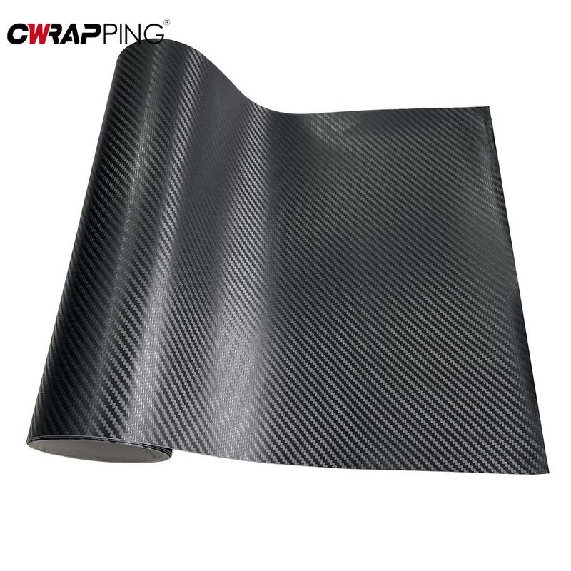 3D Car Stickers Carbon Fiber Film Self-Adhesive Vinyl Wrap Black Protective Film Automobile Decal for Motorcycle Car Accessories