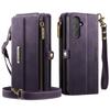 For Samsung Galaxy A54 5G Case CASEME C39 RFID Blocking Zipper Wallet Stand Leather Cover with Strap
