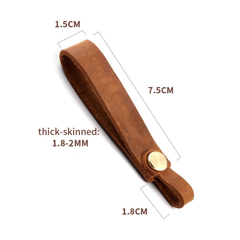 Leather Keychain Car Key Pendant Keyring