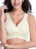 Womens Nursing Maternity Bra Front Wraps Breathable Wire Free Sleep Nursing Bra Breastfeeding Tank Maternity Bras