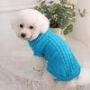 Dog WarmTurtleneck Sweater Solid Color Soft Coat Cat Clothes Pullover Dog Winter Orange Green Sweater Small Pet Clothes