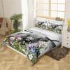 Highland Cow Duvet Cover, Watercolor Flowers Animals Plants Bedding Set 2/3pcs For Women Men Adults Room Decor, Fashionable