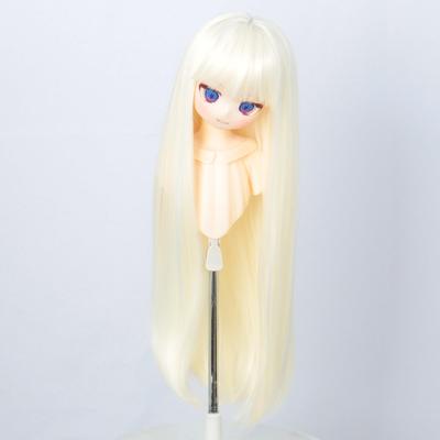 Linfairy 8~9 Zoll 1/3 Puppe Lange Perücke Glatt Langes Haar (Hellblond)