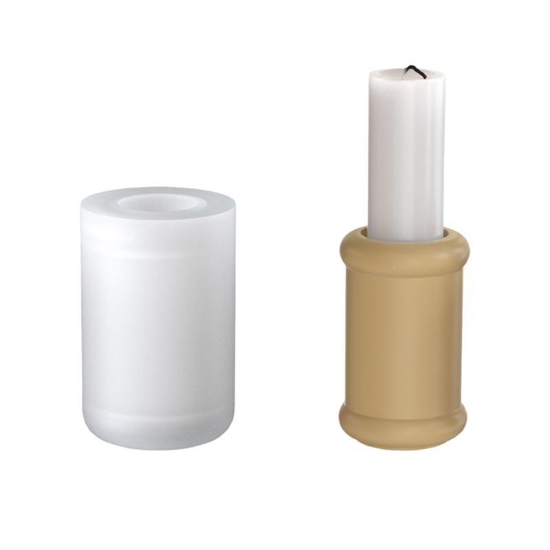 

Cylindrical Candle Mould for Artistics Creating Customes Resin Cement Home Decoration