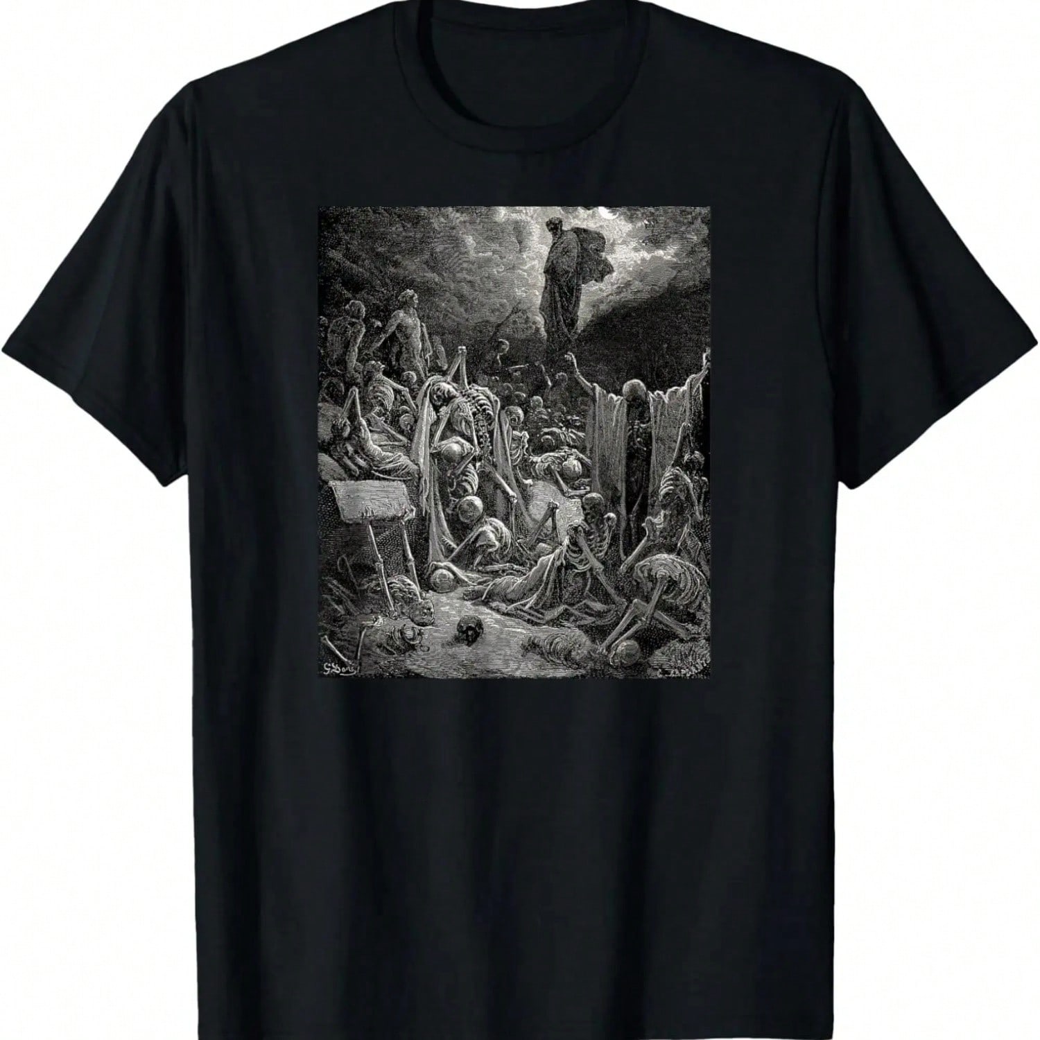 The Vision Of The Valley Of Dry Bones Gustave Dore T-Shirt S разноцветный