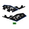 POSFIRA Motorcycle Footrest Panel Sticker Vinyl Decals for Kawasaki Versys 1000/S/SE 2017-2024   Foot Rest Accessories