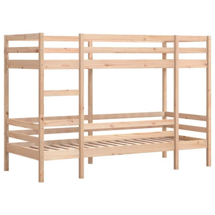 VidaXL Bunk Bed 90x200 Cm Solid Pine Wood, Loft Bed, Bunk Bed Frame, Wooden Bunk Bed 3284218