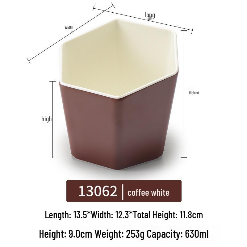 Melamine Rectangular Plate for BBQ & Side Dishes - Imitation Porcelain Tableware