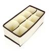 Cotton Linen Storage Box for Underwear, T-Shirts, Pants, Socks, and Bras - Dormitory Organizer