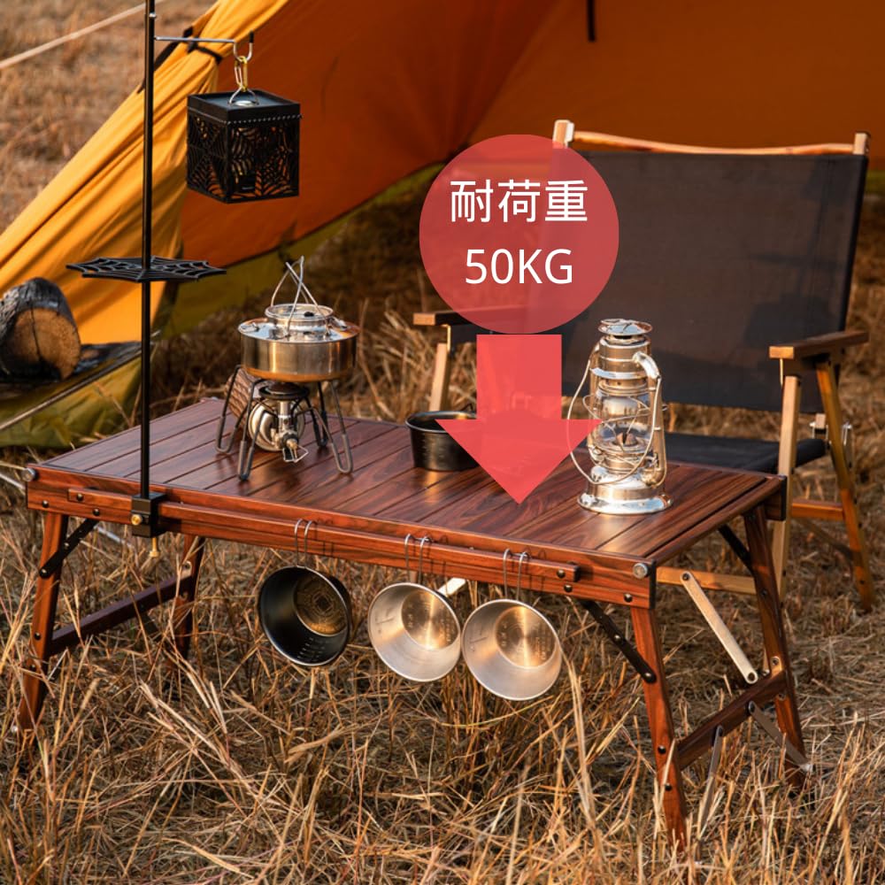 Simpleme IGT Outdoor Table Aluminum Alloy Folding Picnic Table Load Capacity 50KG Egg Roll Table Picnic Table Tactical Table