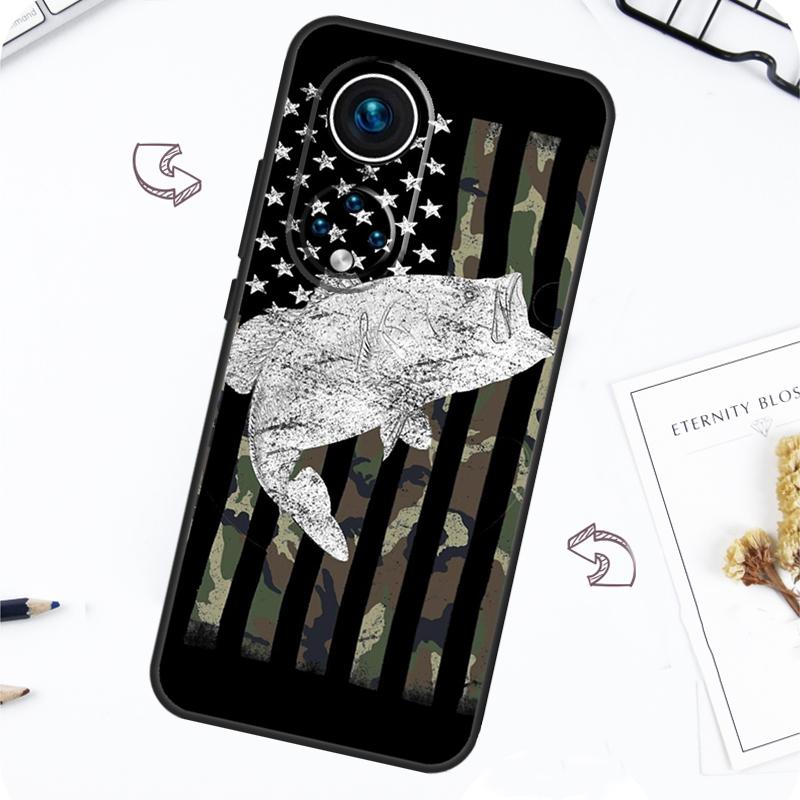 Bass Fishing Case For Honor Magic 7 5 6 Pro Honor 200 Pro X9b X9a X8b X8a X8 X9 X9c 50 70 90 Lite Cover