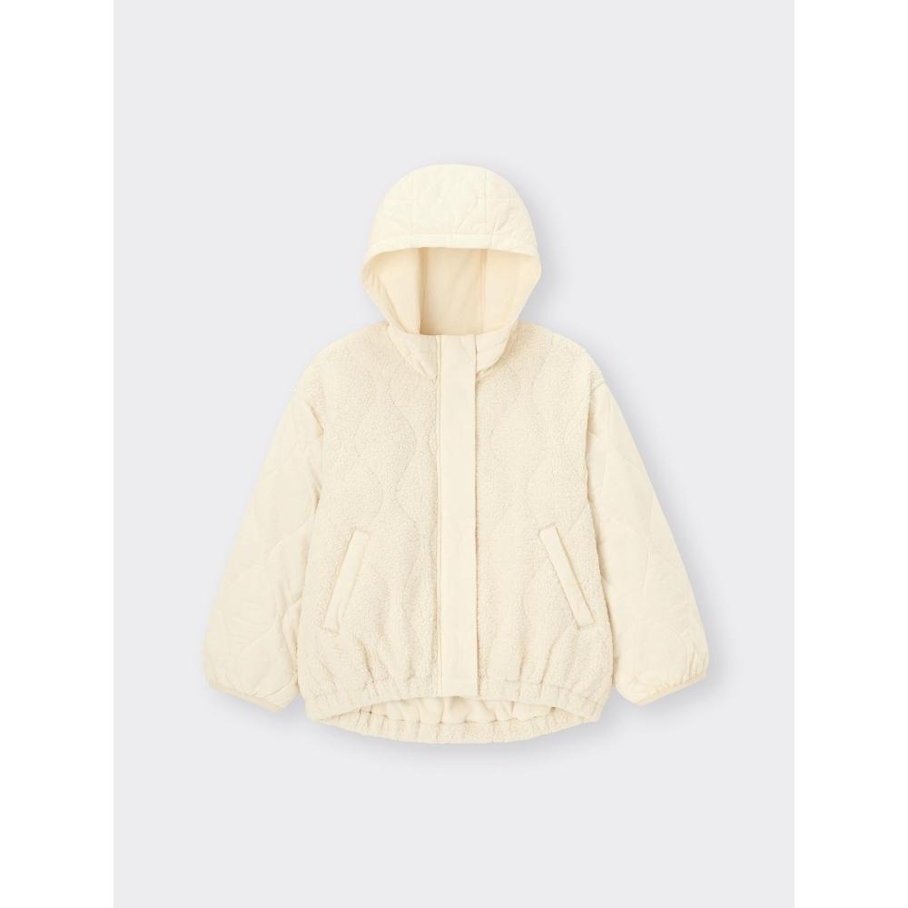 GU by Uniqlo Mädchen Hoodie mit Wärmepolster