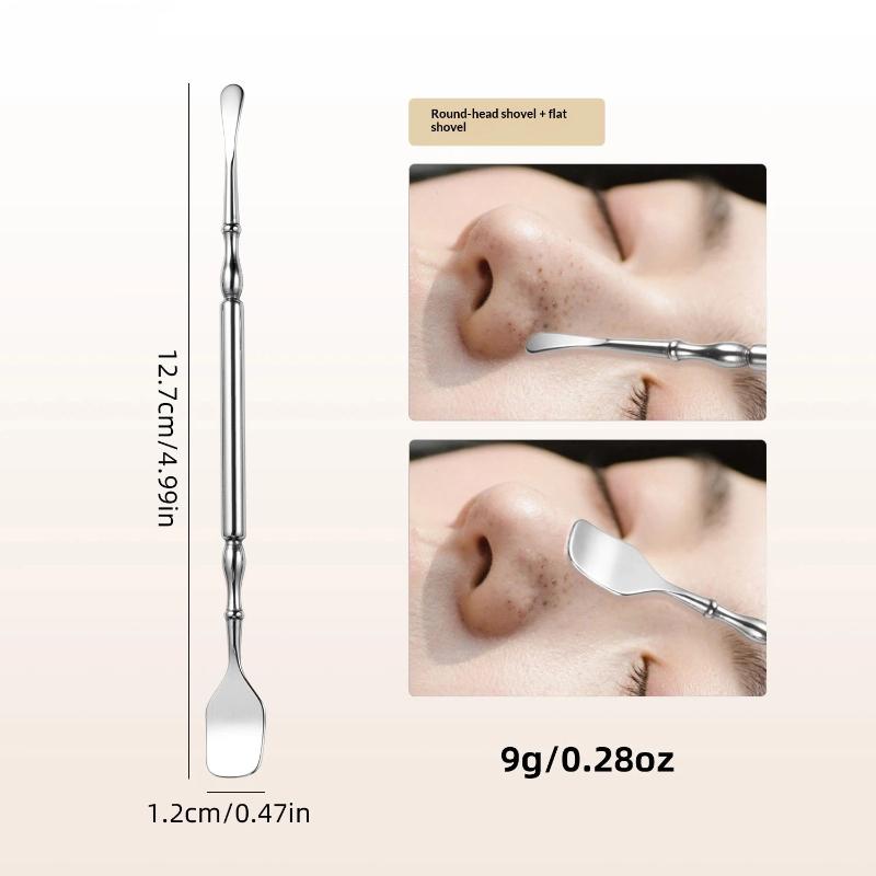 Rust Proof Stainless Steel Double Head Blackhead Remover Scraper Blemish Extractor for Long Lasting Skincare Use