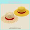 One Piece Luffy Wide Brim Straw Hat For Summer Sunshade With Neck Protection For Outdoor Fun