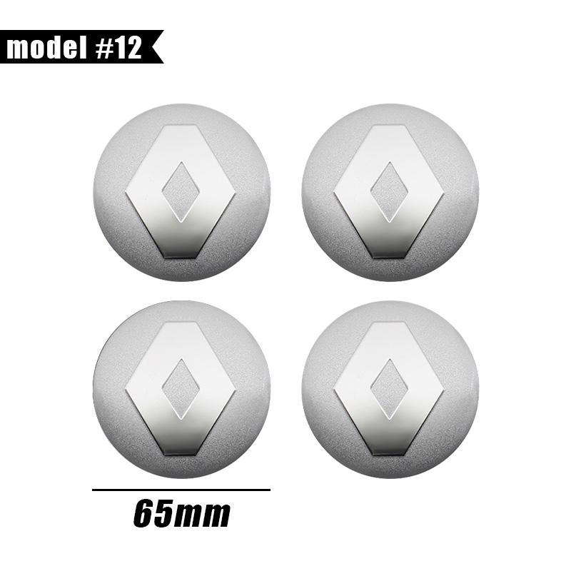 For Renault 2026 New Hub Caps 4Pcs 56mm 60mm 65mm Car Styling Wheel Center Hub Cap Badge Emblem Sticker For Renault Megane 2 Dus
