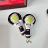 Cute Funny Tennis Racket Plush Doll Stuffed Toys Keychain Backpack Pendants Bag Hanging Couple Ornaments Gifts Pet Teething Toys