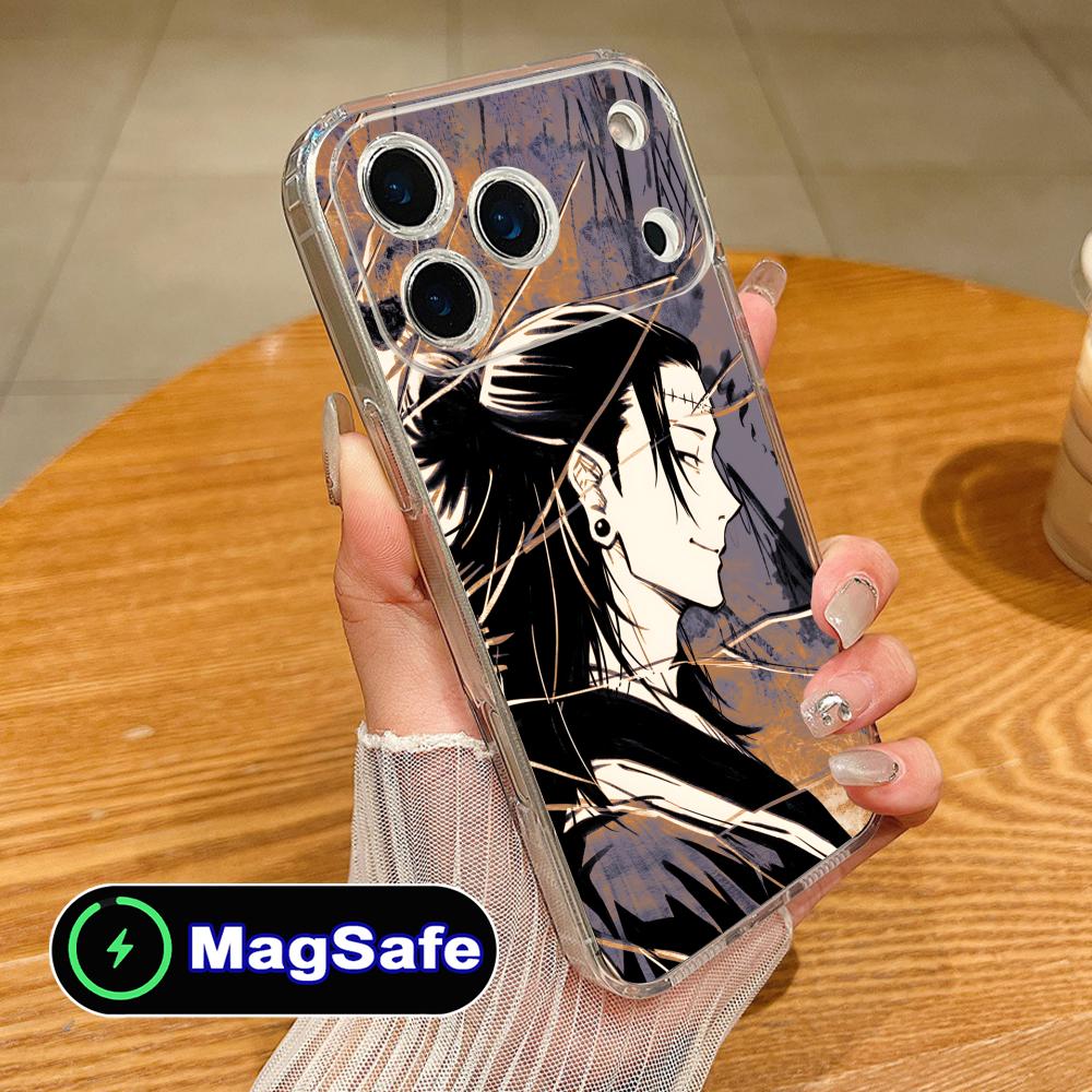 Jujutsu Kaisen Geto Suguru Phone Case for iPhone 17 16 15 14 13 12 11 Air Pro Max Plus Mini Magsafe Clear Colorful Cover Pretty