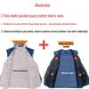 Herren-Jeans-Weste mit Baumwoll-Fleece-Futter - Große Größen, Warm, Mehrere Taschen, Herbst/Winter Freizeit-Weste