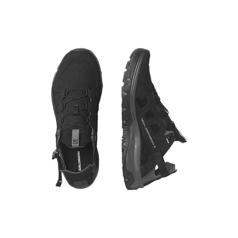 SALOMON Techamphibian 5 Mesh Classic Versatile Slip-Resistant Durable Breathable Lightweight Low-Top Casual Shoes Men Shoes Black 471151