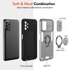 For Samsung Galaxy A23 4G/A23 5G (Global Version) Case PC+TPU Kickstand Lens Lid Phone Cover