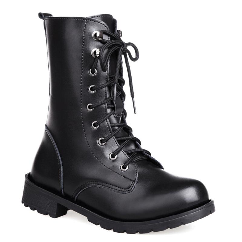 

мода 2024 Женские Осенние Сапоги Кожаные Короткие Повседневные Ботинки Нескользящие Женские Сапоги В ковбойском стиле Мотоциклетные Сапоги Pour 5 чёрный