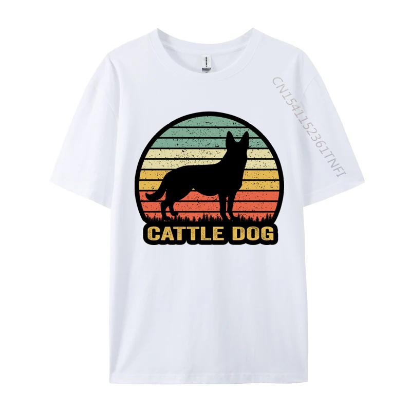 Mens Australian Cattle Dog Sunset Silhouette Tshirt Casual Tops T Shirt Mens Tops Tshirts Brand Clothing S