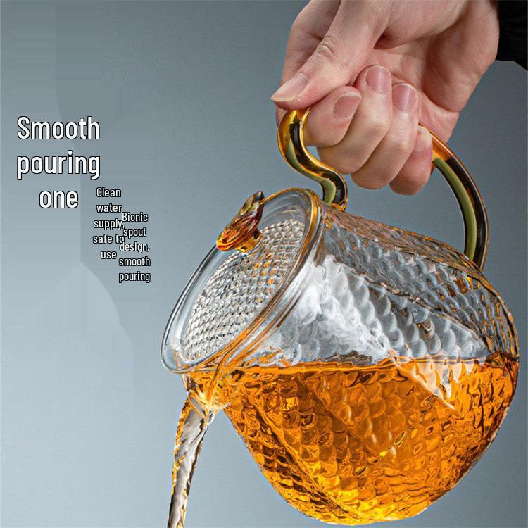 Heat-Resistant Borosilicate Glass Teapot Set with Infuser - Perfect for Brewing Tea, Gift Box Included