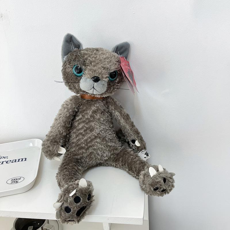 New Unhappy Cat Doll Kitten Plush Toy Rag Doll Ornament Throw Pillow Cute Girl Gift