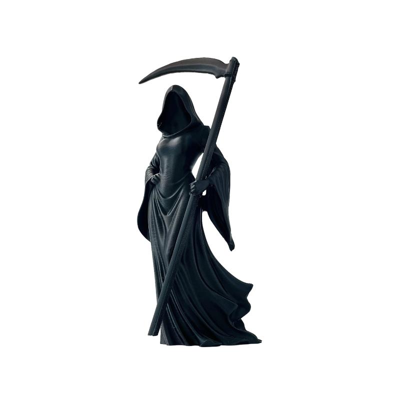 1Pcs 3D Printed White Dress Ghost Sculpture Model Ornament Funny Ghost Statue Halloween Indoor And Outdoor Decoration