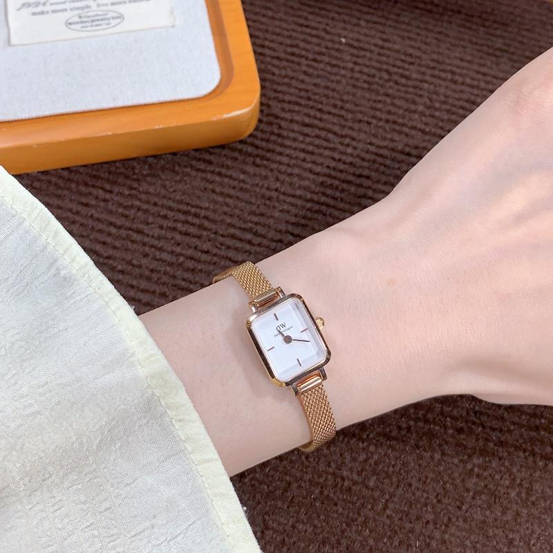 Daniel Wellington European and American watches [Graduation Season/Writable Greeting Cards] QUADRO Series Small Sugar Cube Watch Quartz DW00100727
