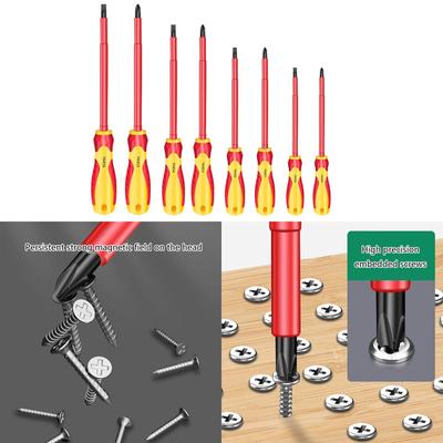 Yalıtımlı Tornavidalar Manyetik İpuçları Elektrikçi Tamiri İçin Profesyonel Elektrikçi Tornavidalar Onarım Aracı