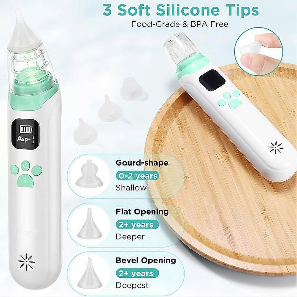 Electric Baby Nasal Aspirator - Baby Nasal Aspirator with Music & Lights for Congestion Relief & Soothing Comforting