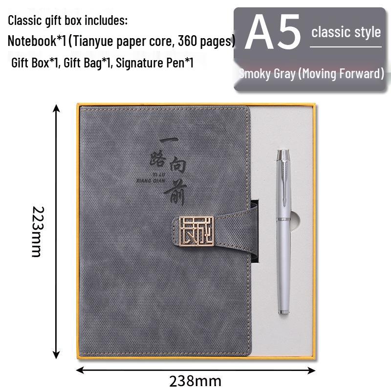 Custom Logo A5 Business Office Notebook Gift Set with 2025 Diary