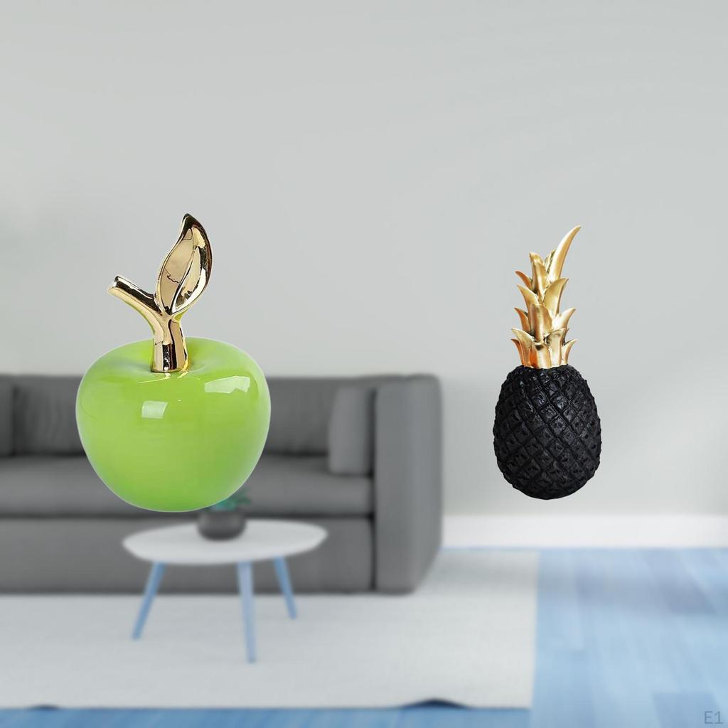 Ceramic Figurine Fruit Sculpture And Pineapple Statue Desktop Ornaments for Home Decoration Study